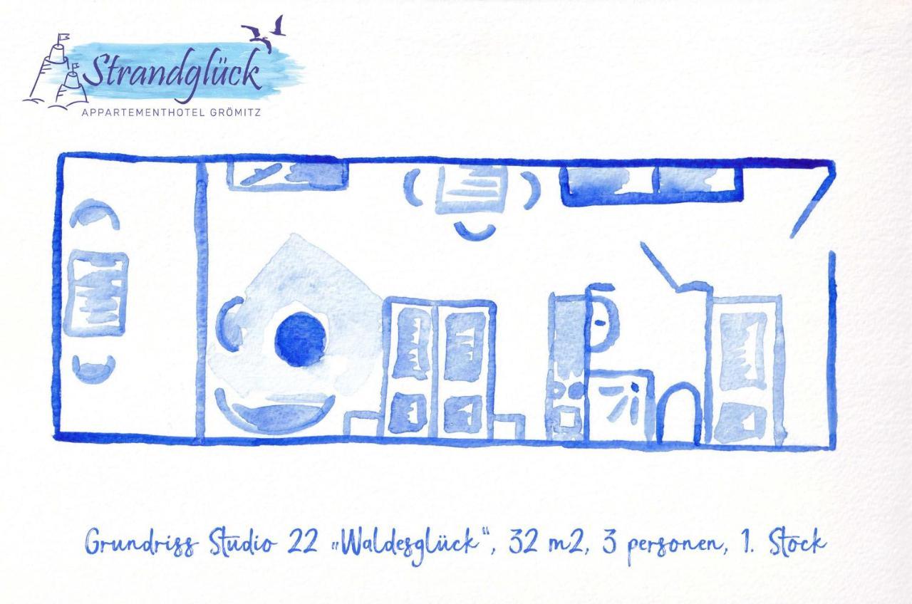 Studio 22 "Waldesglueck" Daire Grömitz Dış mekan fotoğraf